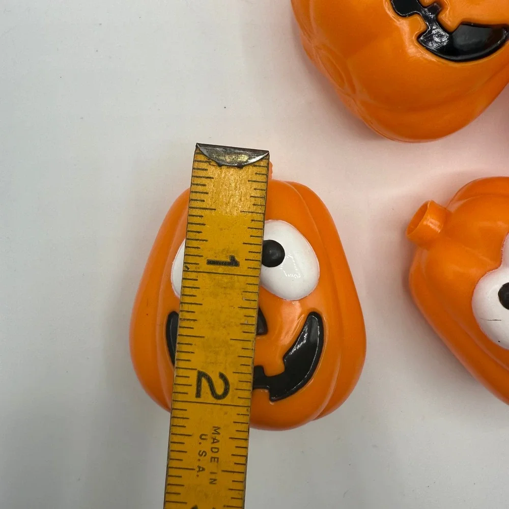 Vintage Halloween Pumpkin String‎ Lights Jack O Lanterns 8 Count Novelty - Picture 5 of 7